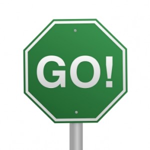 GO Green Sign