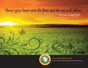 Heart Over Fence Mini-Poster