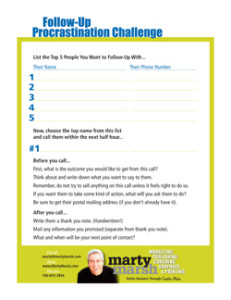 Challenge Worksheet for Follow-Up