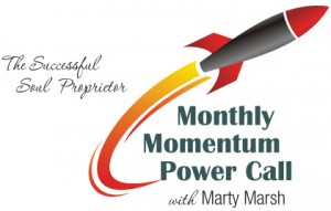 Monthly Momentum Power Call Logo Graphic