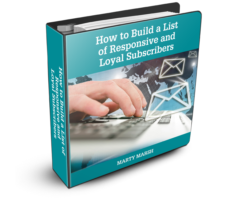 Graphic Image of 3D cover for How to Build a List of Responsive and Loyal Subscribers