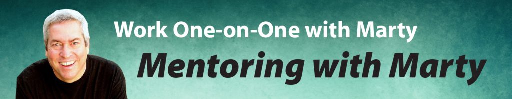 Banner showing picture of Marty Marsh for Mentoring with Marty