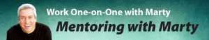 Banner showing picture of Marty Marsh for Mentoring with Marty