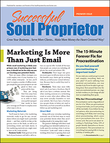 Cover Graphic of Successful Soul Proprietor Newsletter